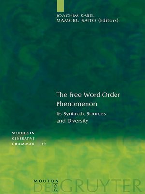 cover image of The Free Word Order Phenomenon